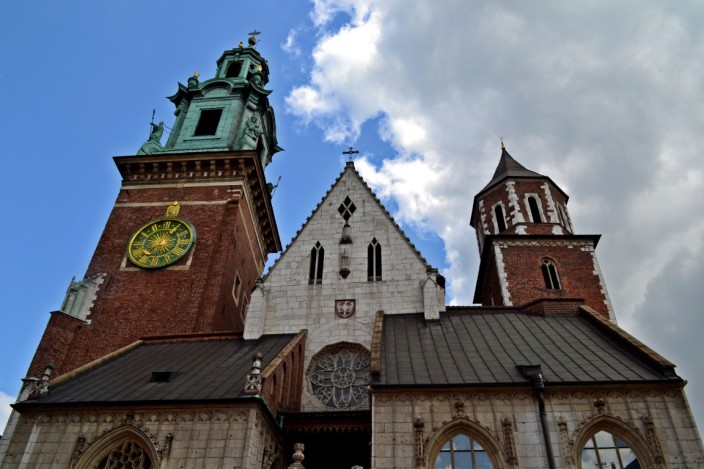 Front facade of Wawel Cathedral